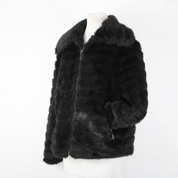 Alpine Studio Sz L Collared Pockets Faux Fur Lined Modarylic Polyester Jacket - Picture 5 of 16